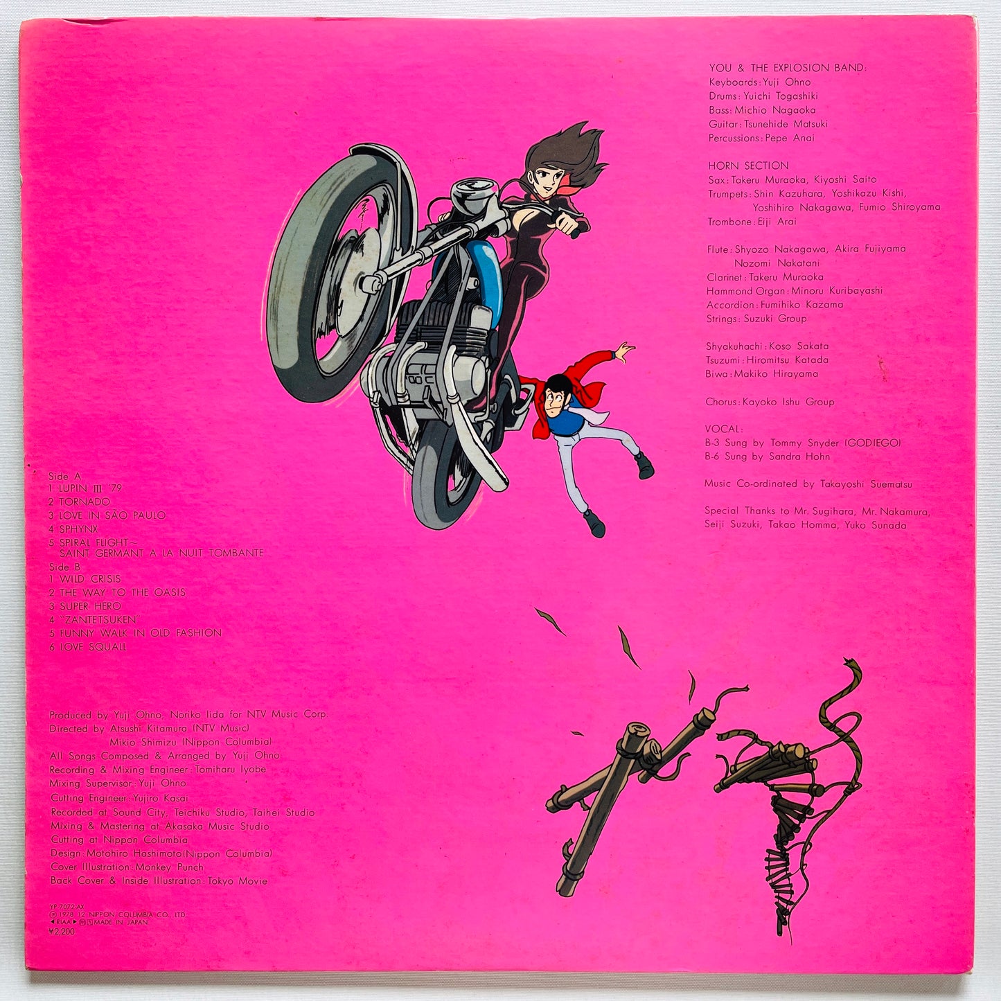 Yuji Ohno - Lupin The 3rd Original Soundtrack 2 (Original, Satril Pressing)