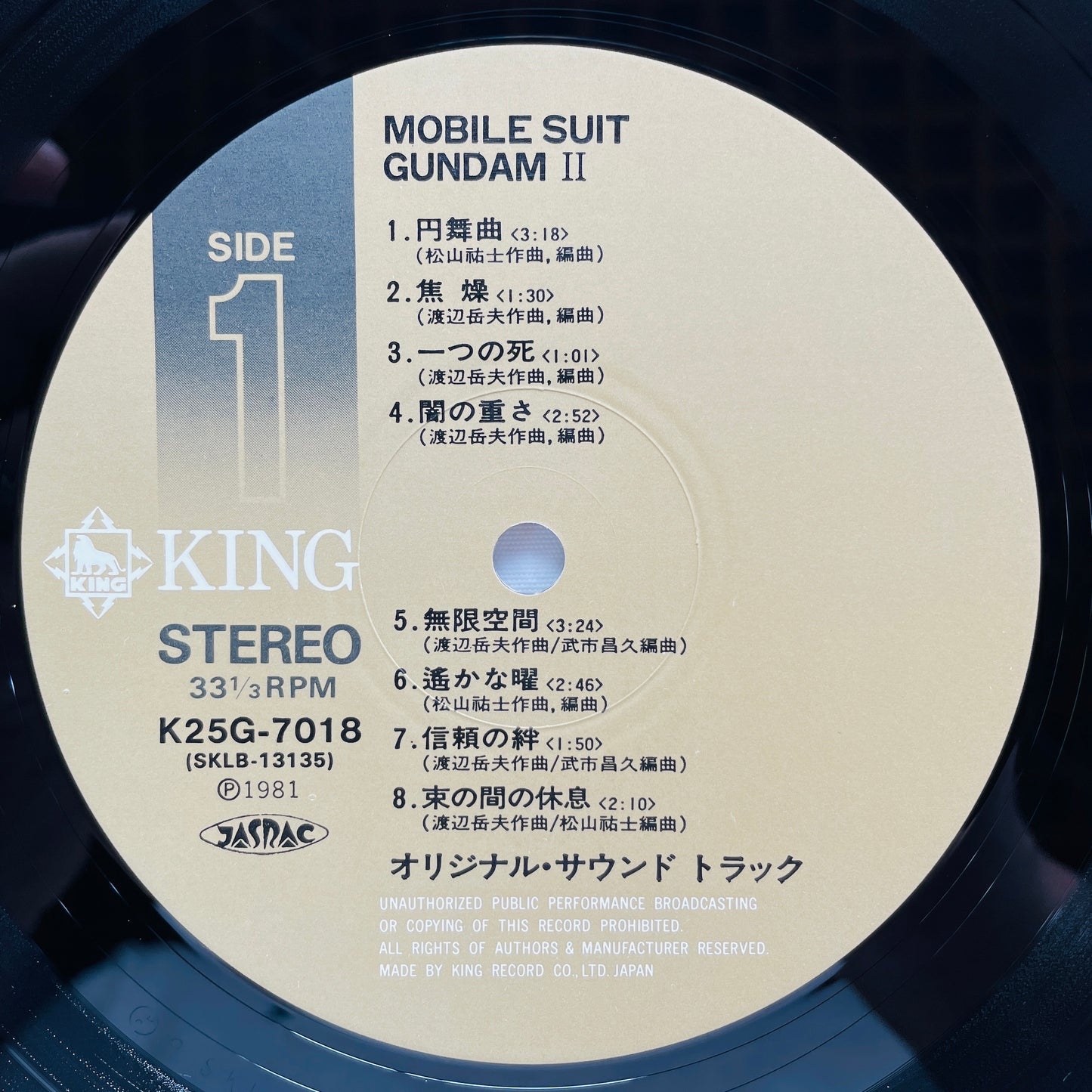V.A. - Mobile Suit Gundam BGM II (Original, w/Poster)