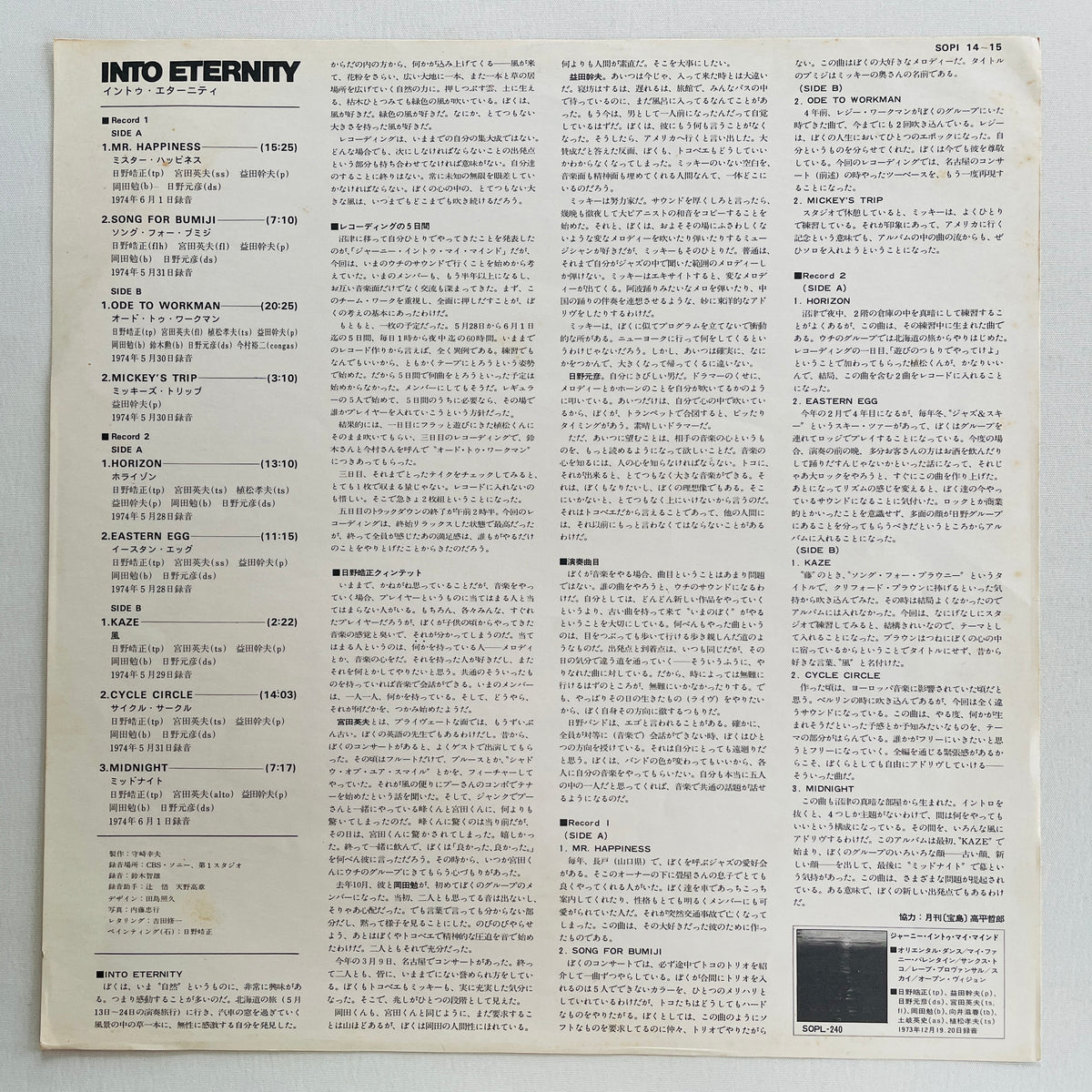 Terumasa Hino – Into Eternity (Original)