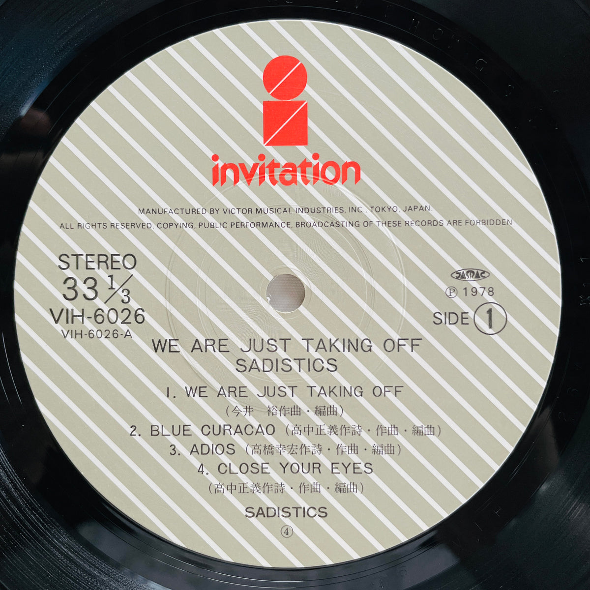Sadistics – We Are Just Taking Off (Original)