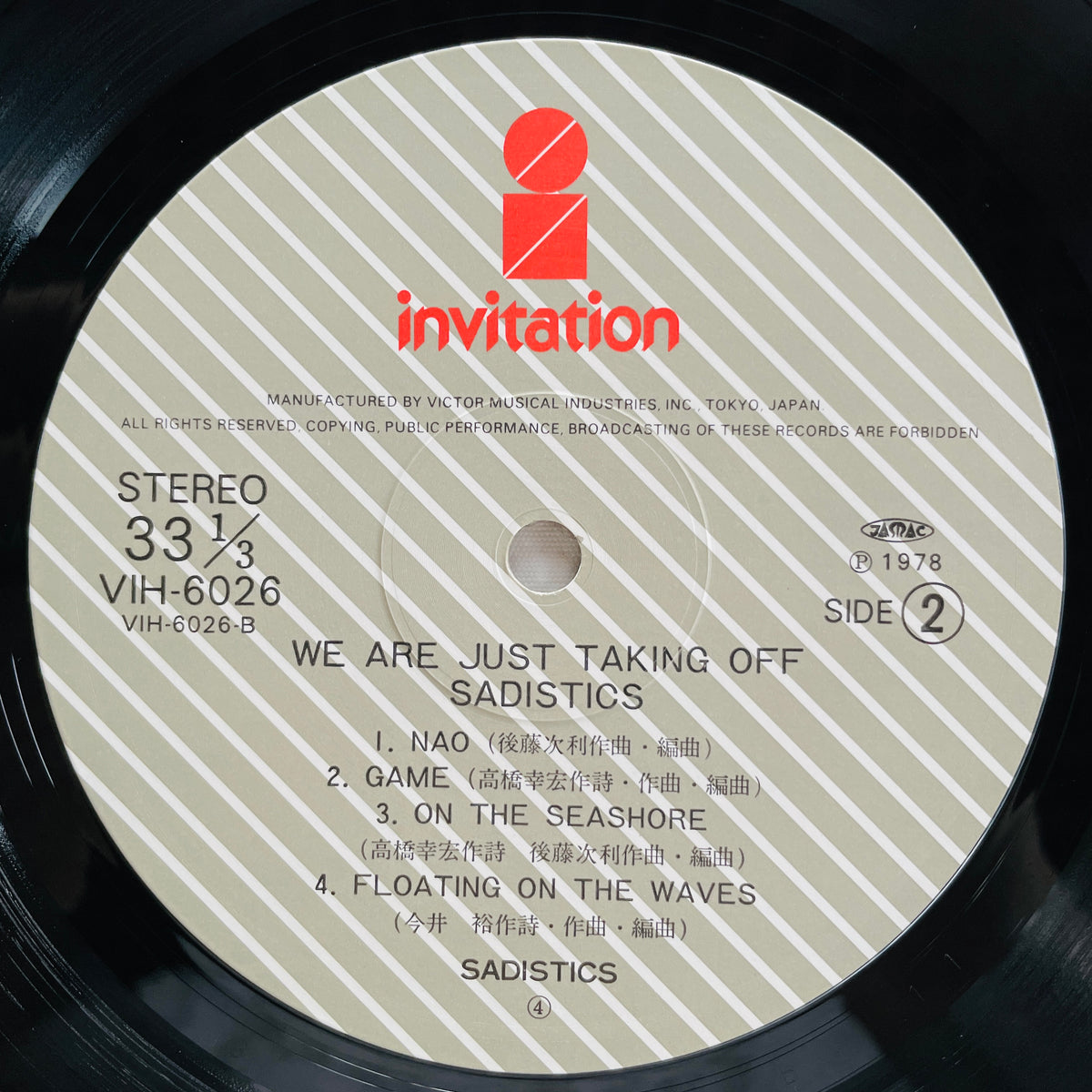 Sadistics – We Are Just Taking Off (Original)