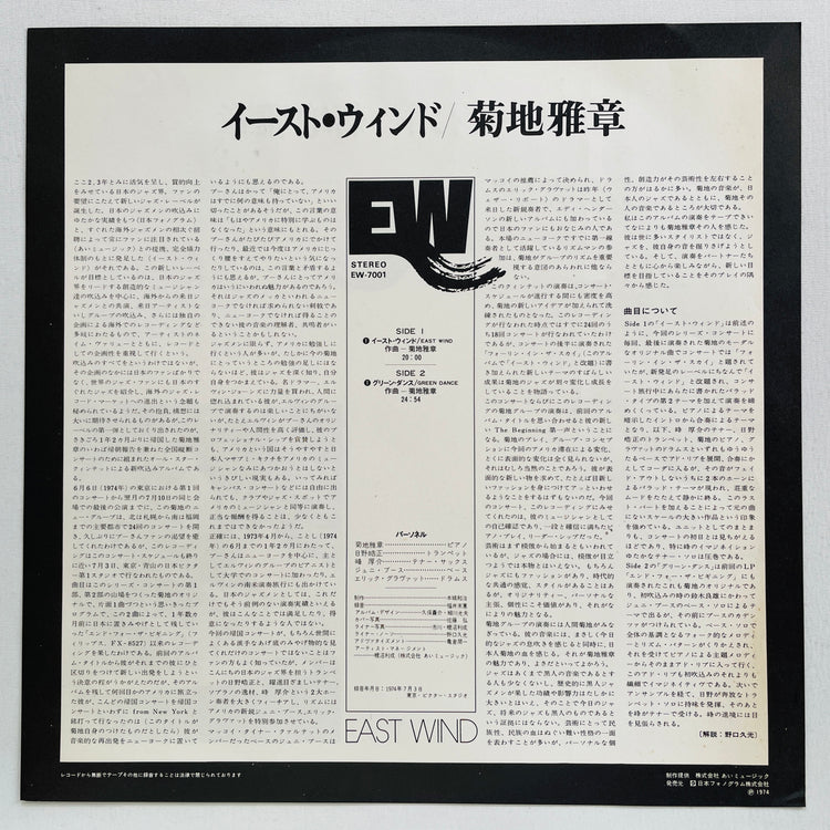 Masabumi Kikuchi – East Wind (Original)