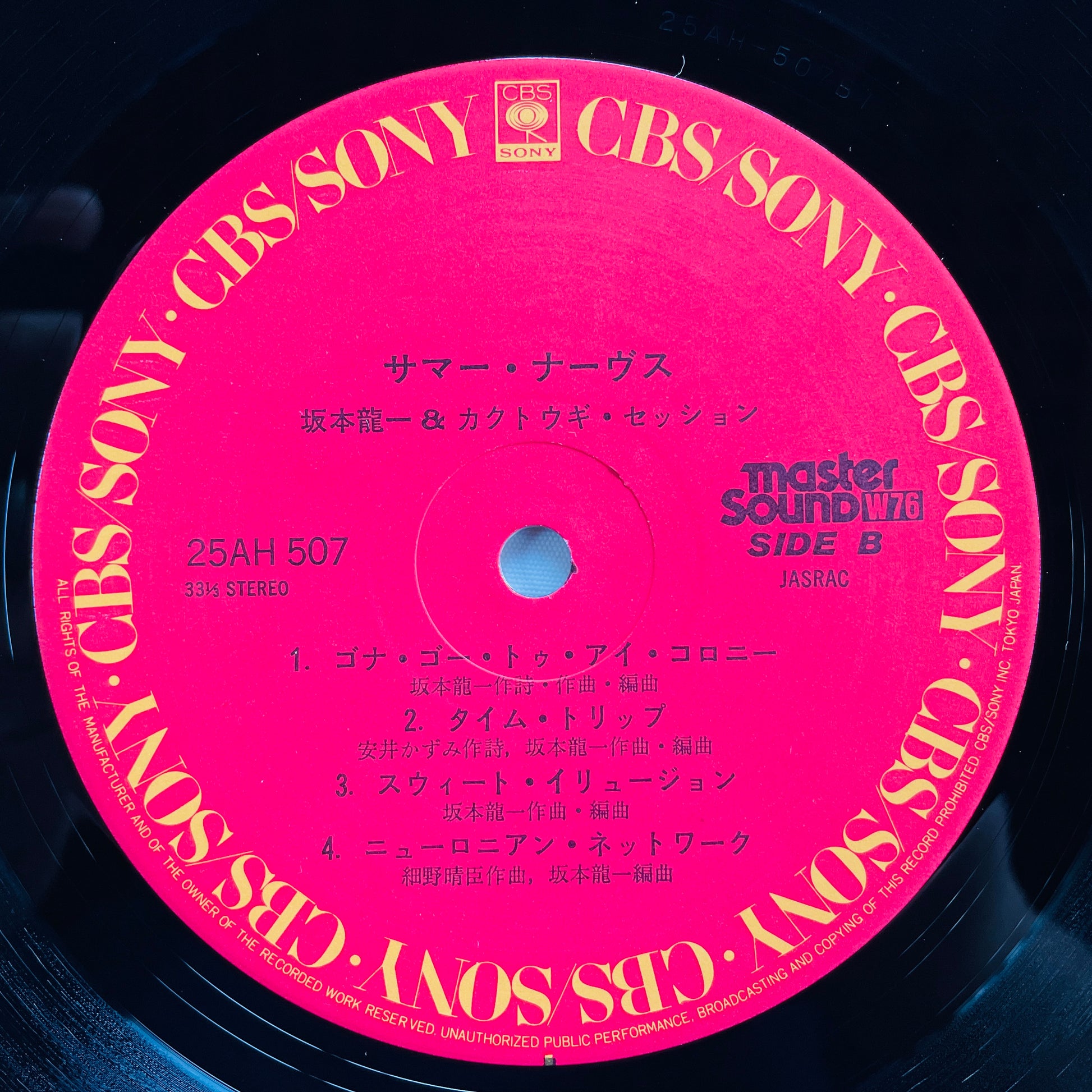 Ryuichi Sakamoto & The Kakutougi Session - Summer Nerves (Original) - Portal Records