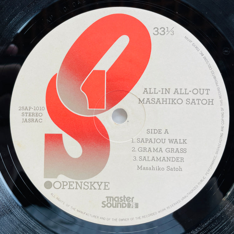 Masahiko Satoh – All-In All-Out (Original)
