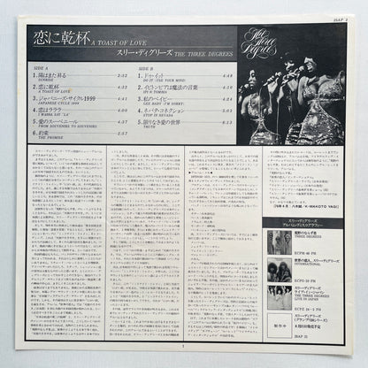 The Three Degrees – A Toast Of Love (Original, w/Poster)