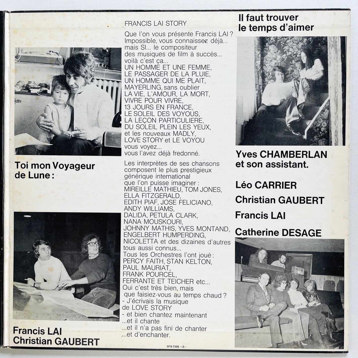 Francis Lai – Chante (Japanese Pressing)