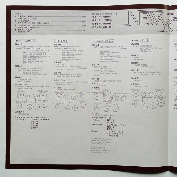 V.A. (Shigeru Suzuki, Masaki Matsubara) - New York (Original) - Portal Records