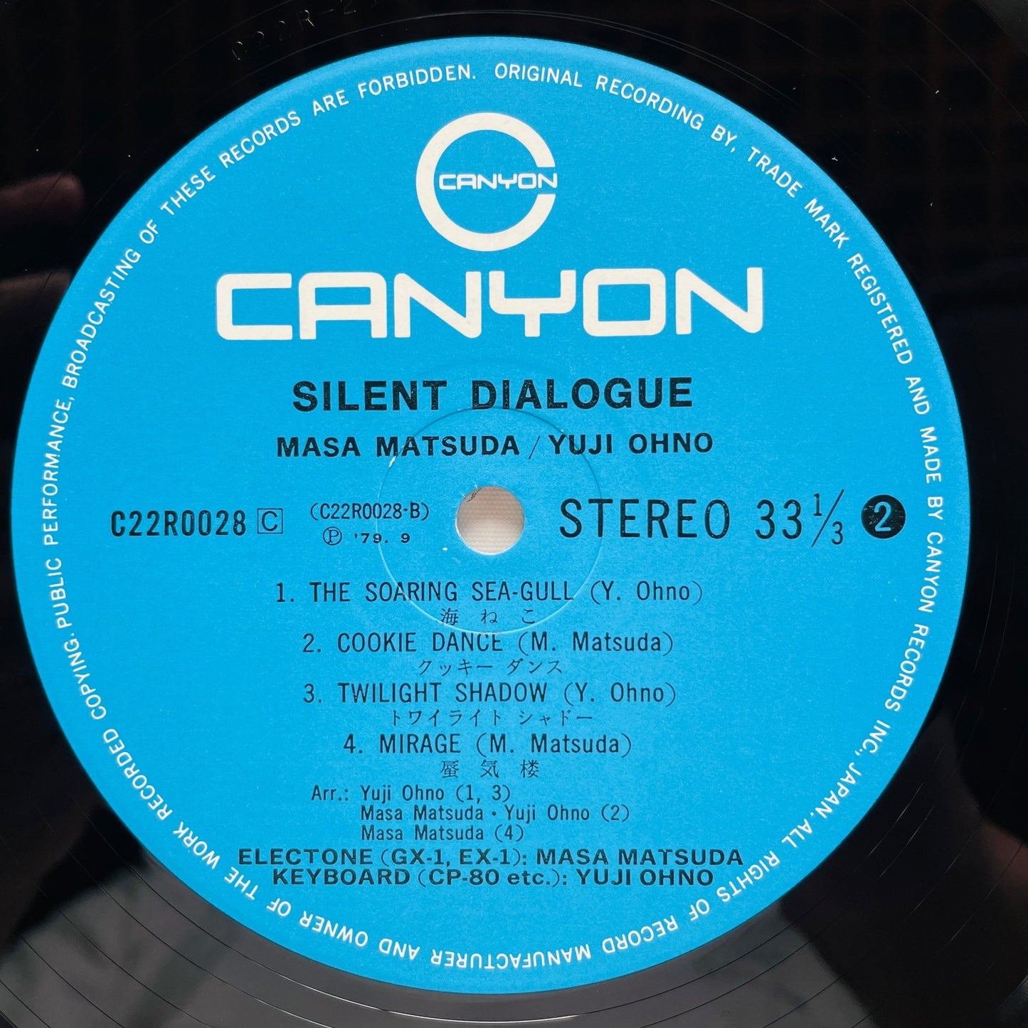 Masa Matsuda / Yuji Ohno – Silent Dialogue (Original) - Portal Records