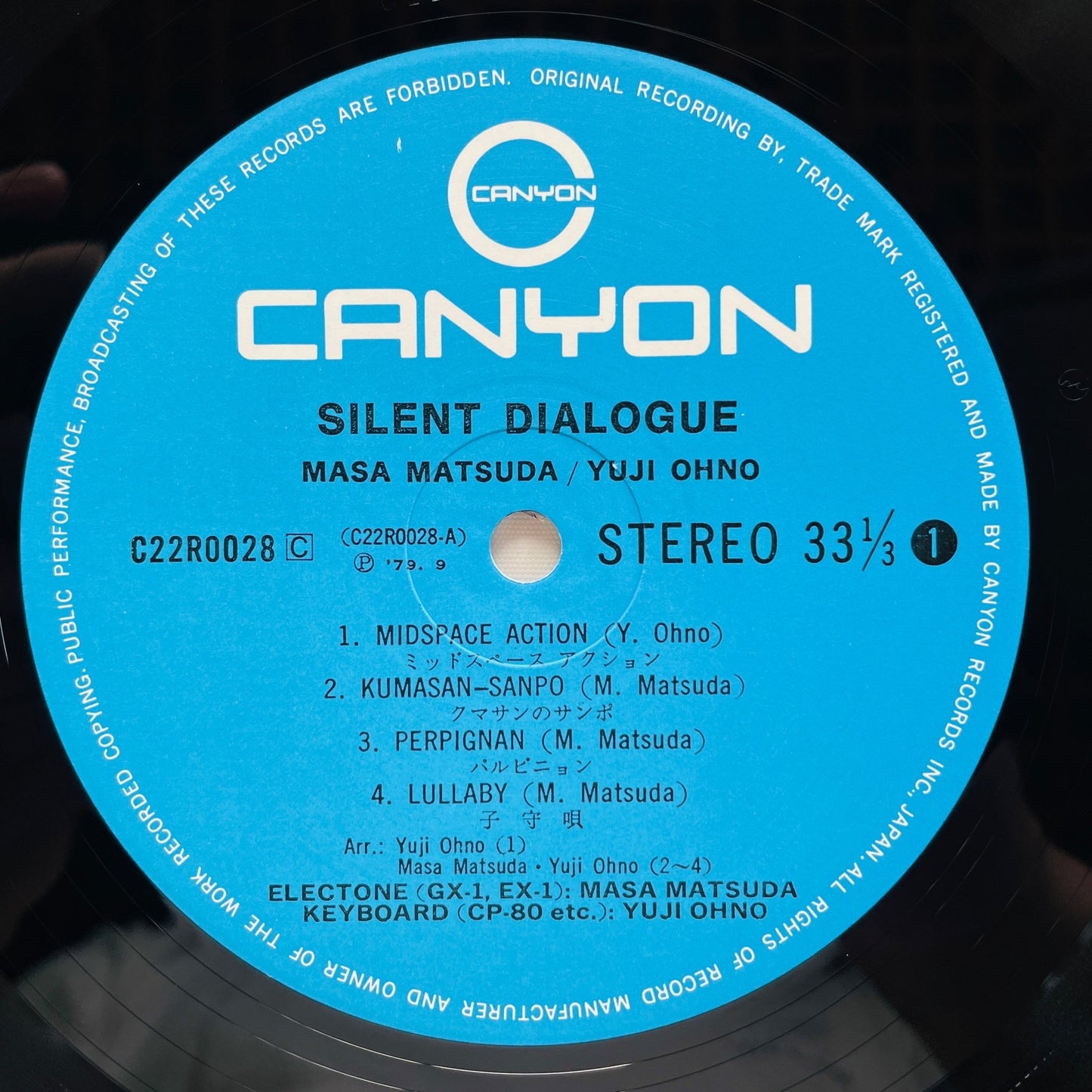 Masa Matsuda / Yuji Ohno – Silent Dialogue (Original) - Portal Records
