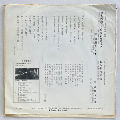 Mirei Kitahara - Nanimo Shinukotowa Naidarouni (Original 7") - Portal Records