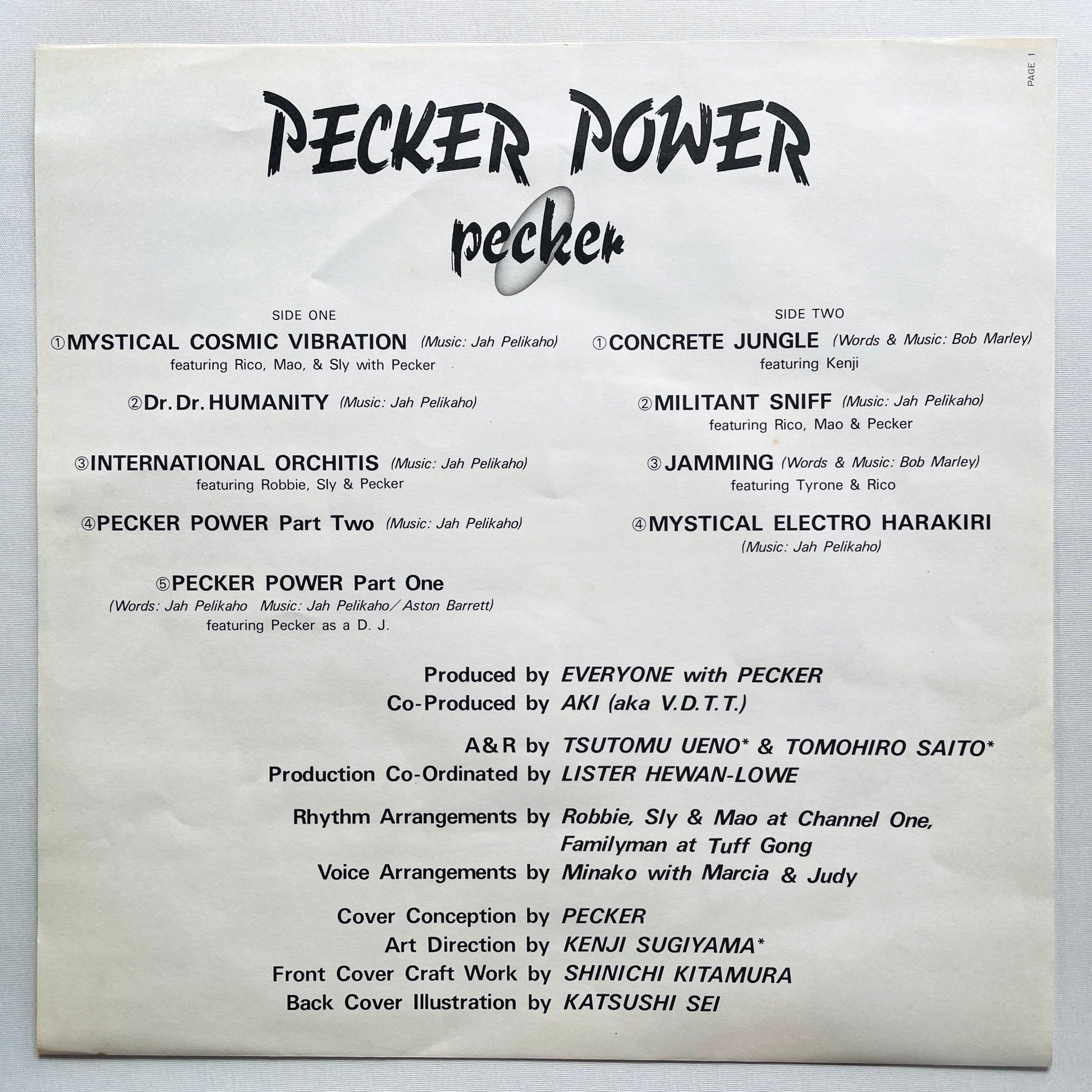 Pecker – Pecker Power (Original) - Portal Records