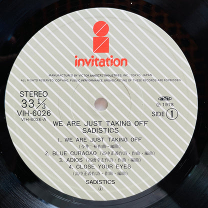 Sadistics – We Are Just Taking Off (Original) - Portal Records