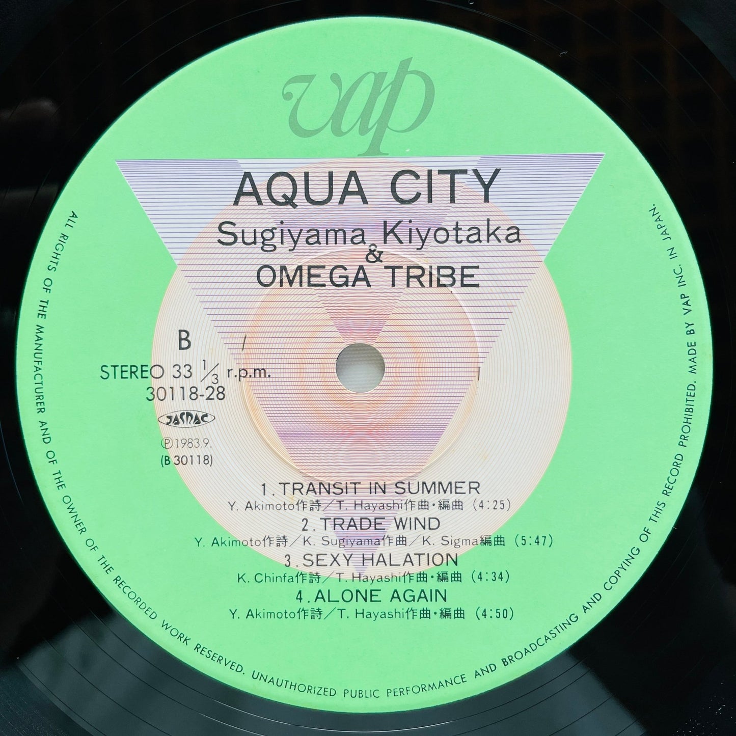 S.Kiyotaka & Omega Tribe - Aqua City (Big Logo) - Portal Records