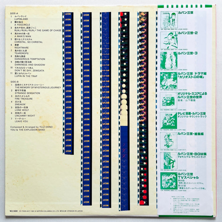 Yuji Ohno - Lupin The 3rd TV BGM Collection Vol.2 (Original) - Portal Records