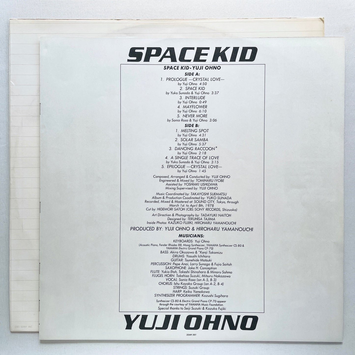 Yuji Ohno – Space Kid (Original) - Portal Records