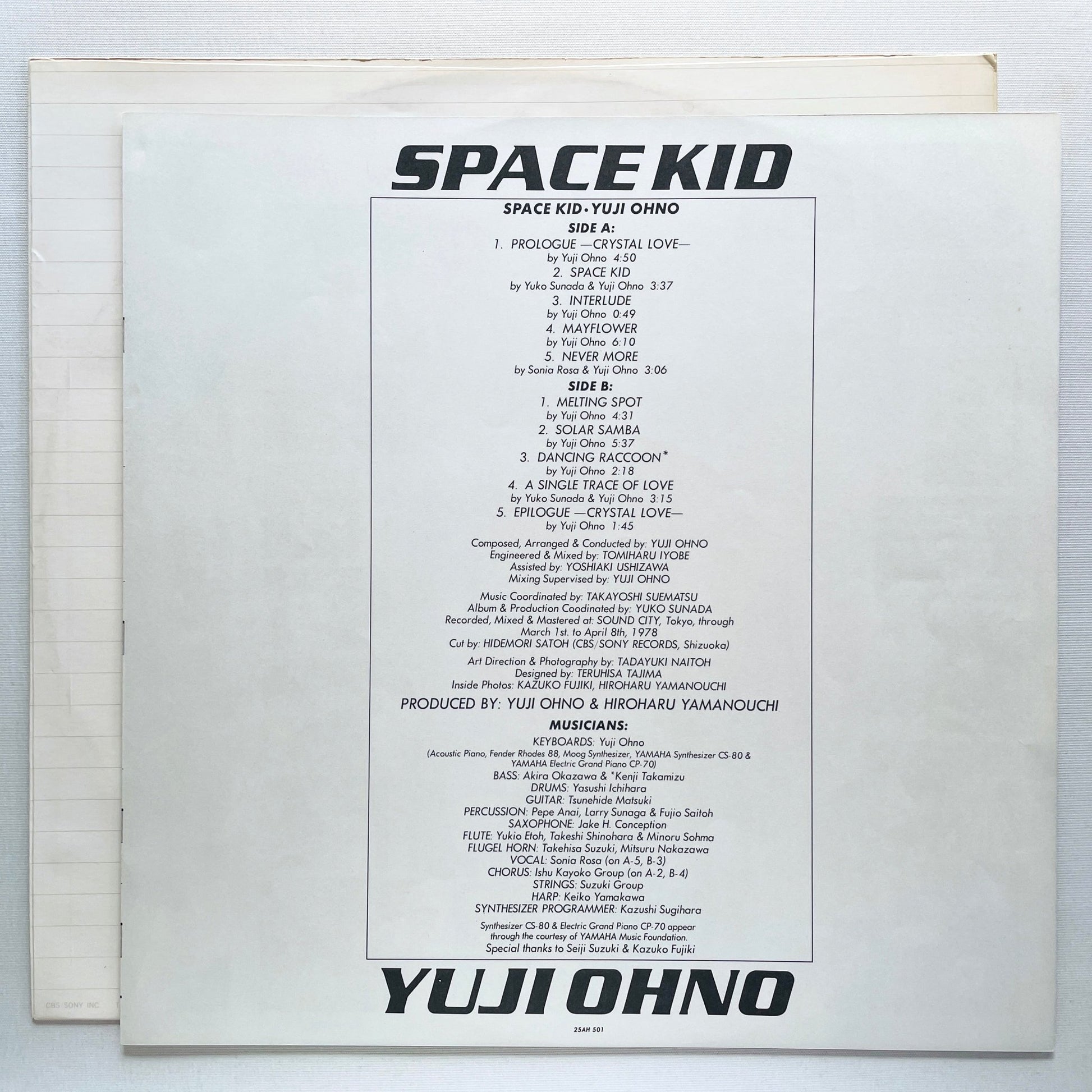 Yuji Ohno – Space Kid (Original) - Portal Records