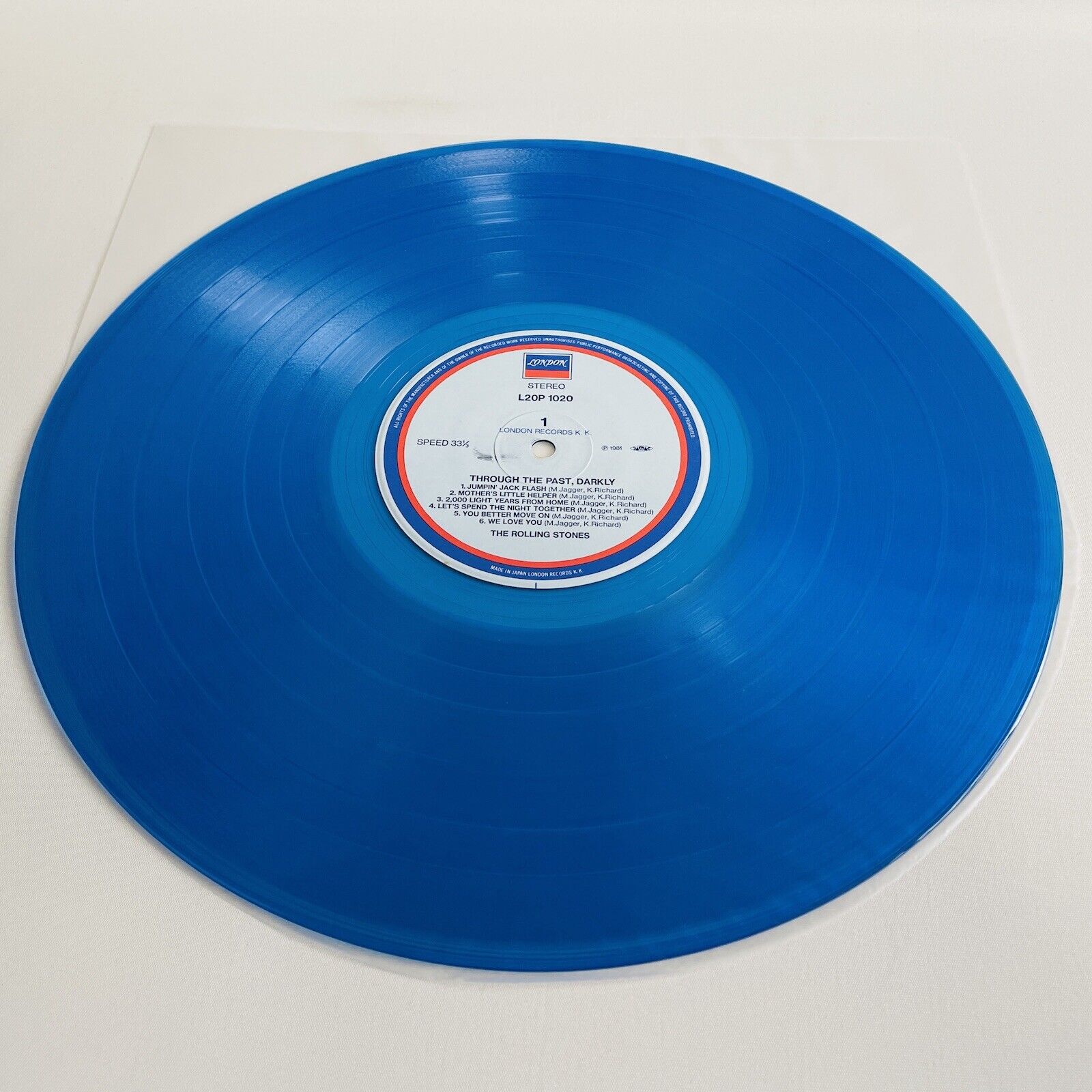 Wax　Past,　The　London　L20P1020　Blue　–　Portal　Records　Rolling　Through　Stones　Darkly