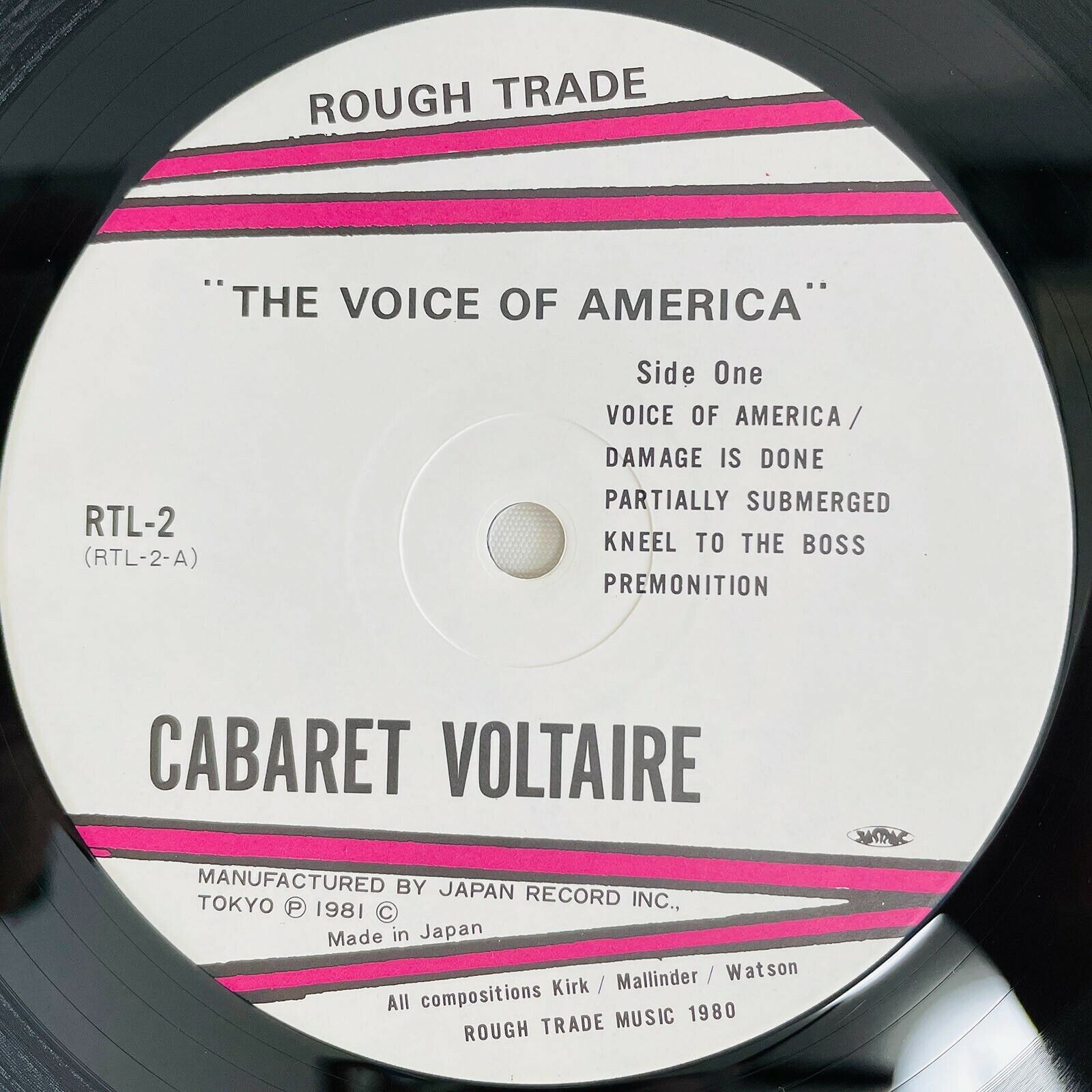 Cabaret Voltaire The Voice Of America Rough Trade RTL-2