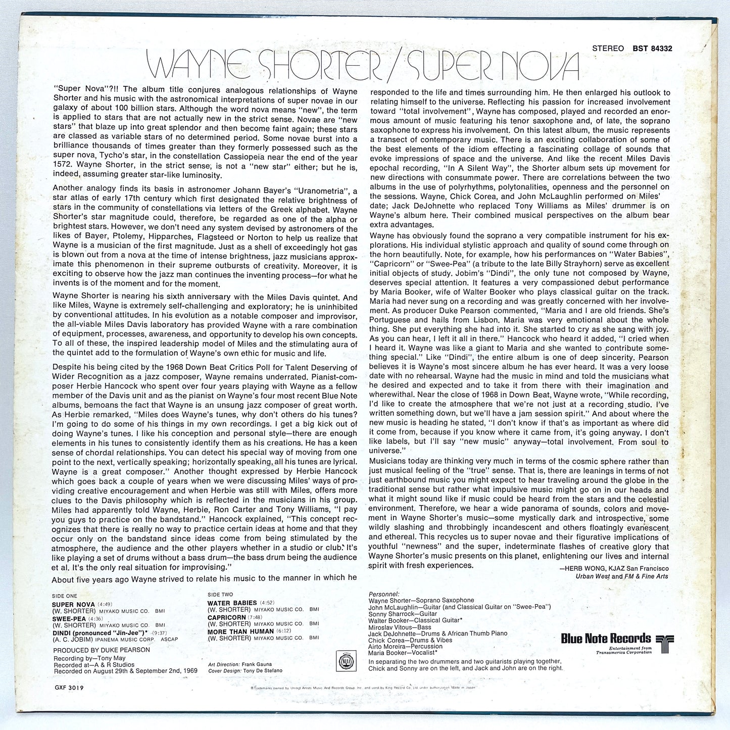 Wayne Shorter Super Nova Blue Note GXF 3019