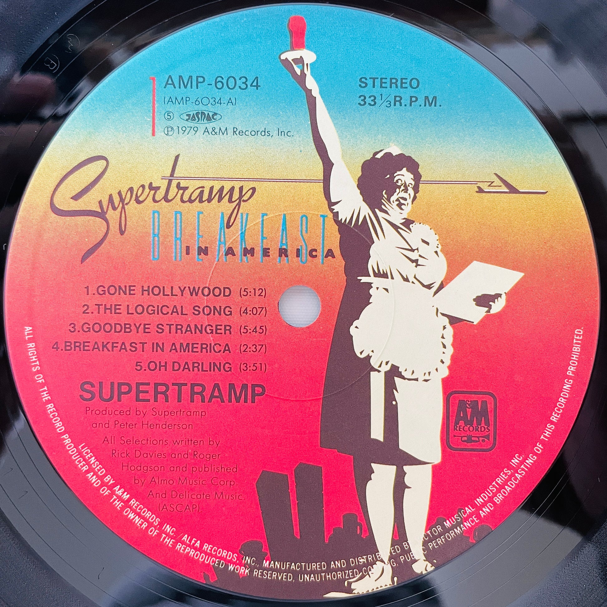Supertramp Breakfast In America A&M AMP-6034 OBI – Portal Records